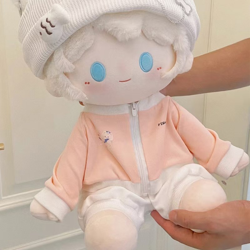 白菜价娃衣40cm坐姿棉花v娃娃衣服休闲可爱一番赏玩偶公仔卫衣套 - 图2