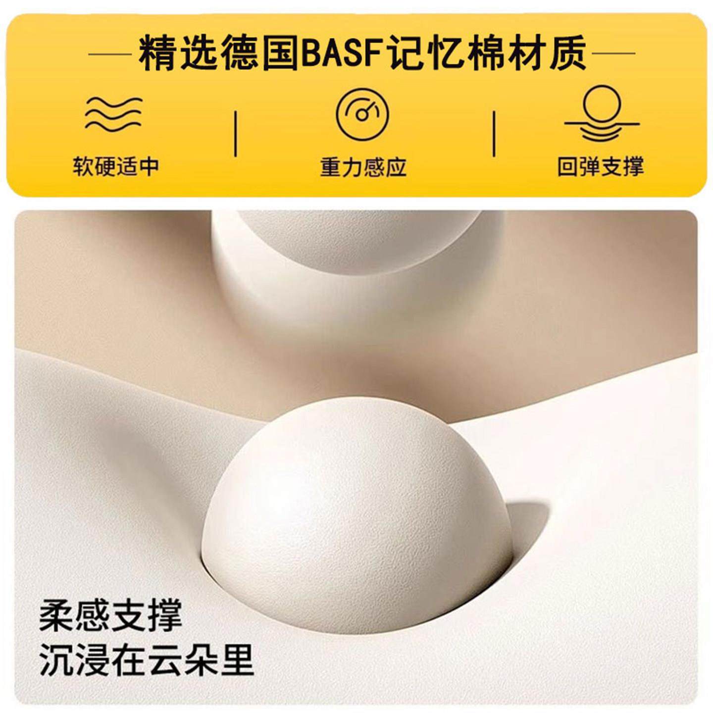 太空慢回弹枕头护颈椎助睡眠枕芯蝶形侧睡专用人体工学牵引翼形枕,淘宝优惠券,粉丝福利购,淘宝优惠卷