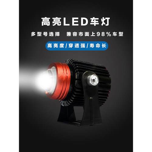 摩托车射灯电动车LED大灯改装车灯黄白双色超远射程远近光车灯泡 - 图2