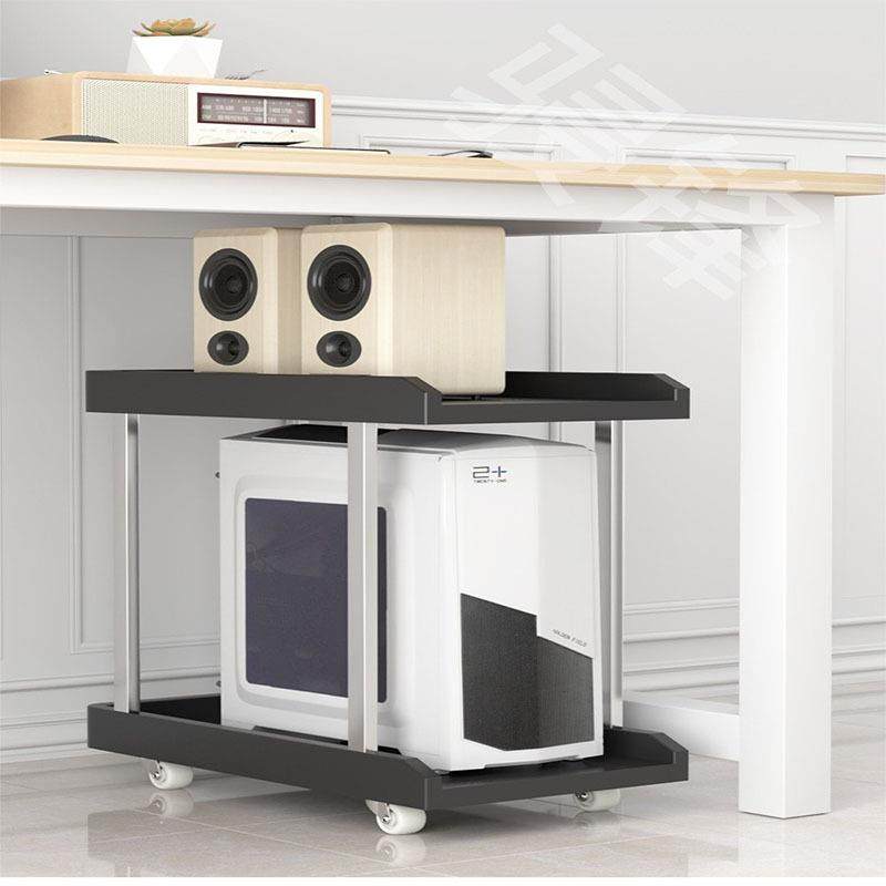 Computer host bracket desktop home office mobile universal wheel cooling base chassis bracket storage shelf