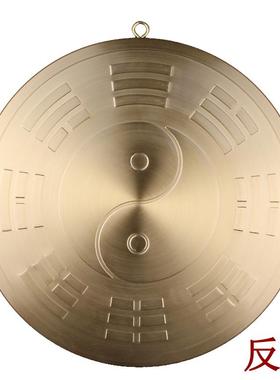山海镇太极八卦凸镜挂件铜圆形黄铜板包实木颗粒板摆件门对马路口