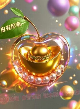 鸿运当头诸事皆顺中国风自粘贴画防水装饰室内墙上房间宿舍贴纸
