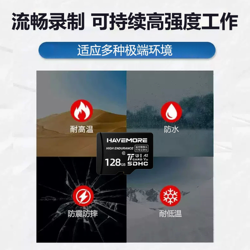 海威曼监控内存卡适用小米摄像头专用储存tf卡家用micro sd卡128g - 图0