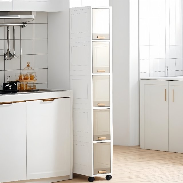 Clutch storage cabinet narrow-slit storage cabinet