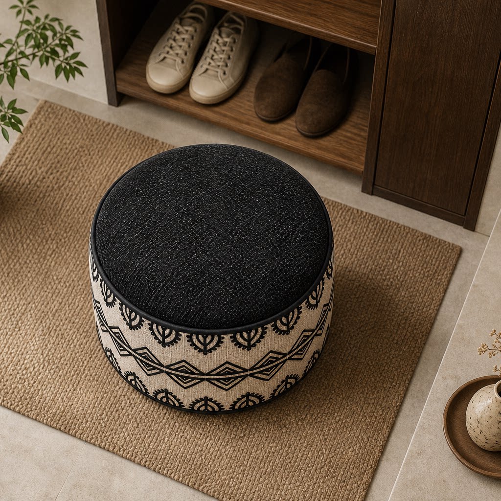 2026 New Moroccan Style Futon Pouf Living Room Bedroom Bay Window Footstool Tatami Floor Cushion Removable and Washable