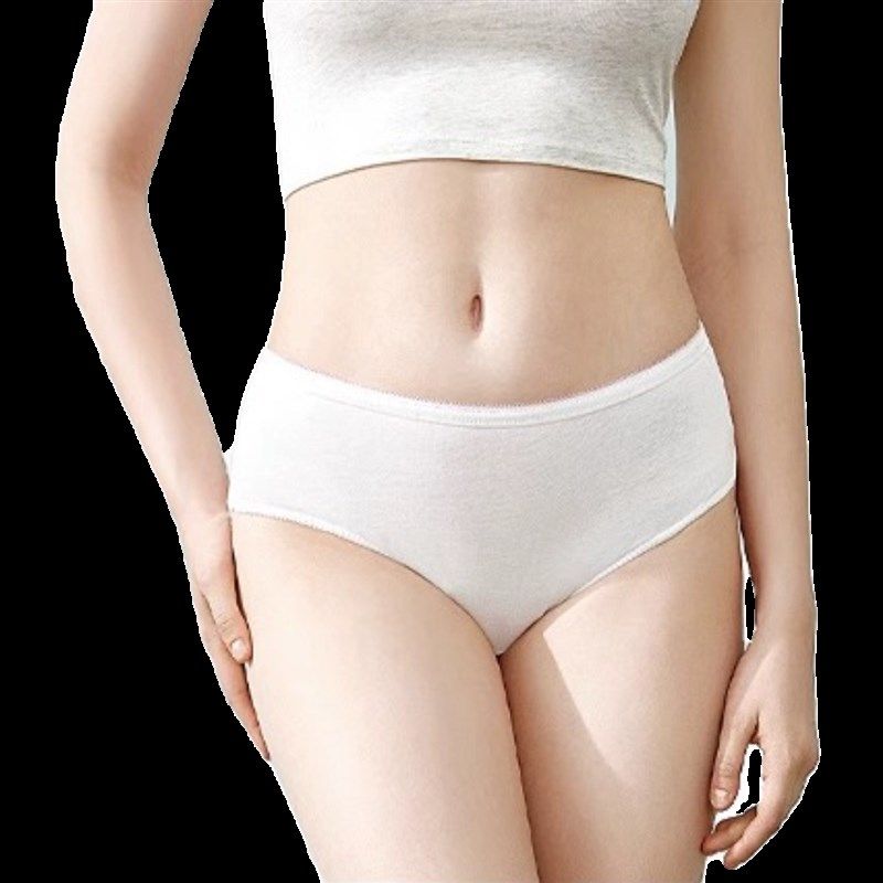 Underwear for girls, disposable underwear for pregnant women, mid-high waist, large size, 200 catties women
