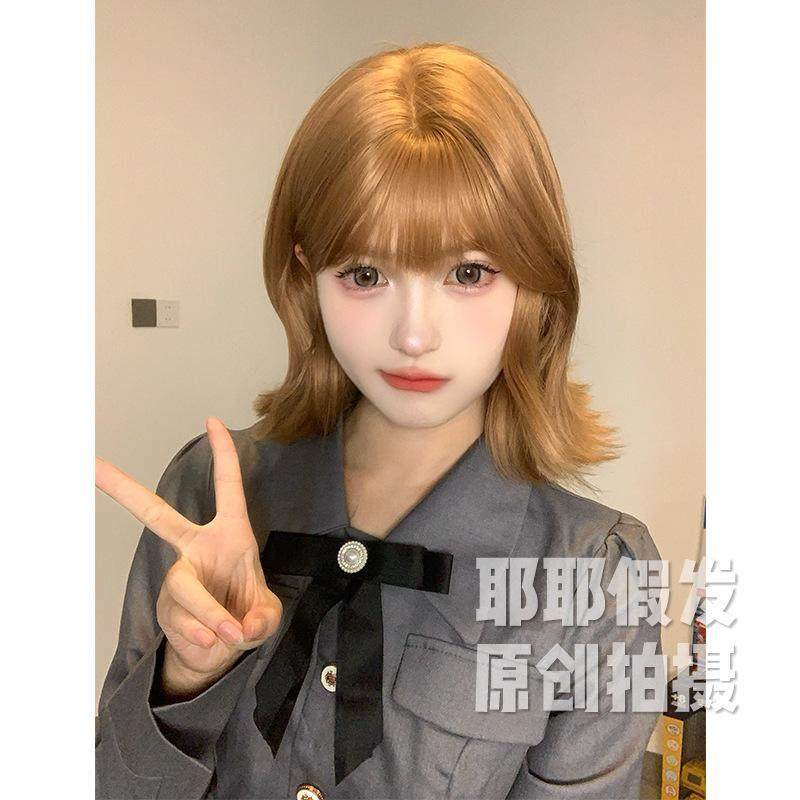 义乌耶耶假发女日常网红短发卷发lolita夏季新款自然全头套假发女,淘宝优惠券,粉丝福利购,淘宝优惠卷