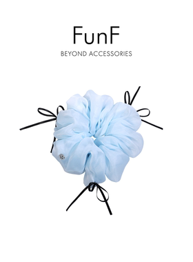 FunF/乐纷绮 张予曦同款芭蕾舞裙大肠发圈气质欧根纱丸子头发绳