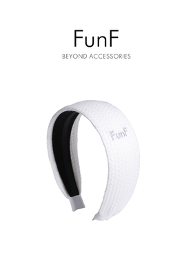 FunF/乐纷绮 程xiao同款宽版型针织运动发箍宽边洗脸头箍都市节拍