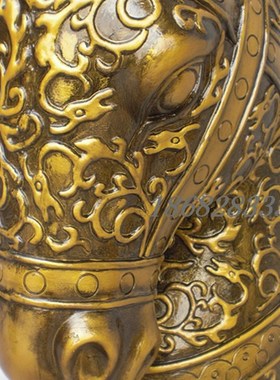 动物头像家居办公装饰品摆设商务年货礼品将军马头雕塑艺术摆件