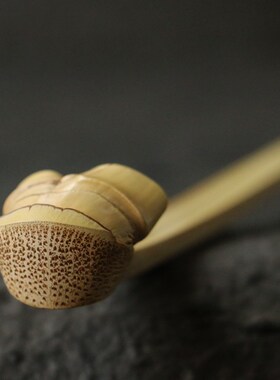 一体老玉竹东阳名家戚挺飞本工精工留青雕刻痒痒挠手把件把玩文玩