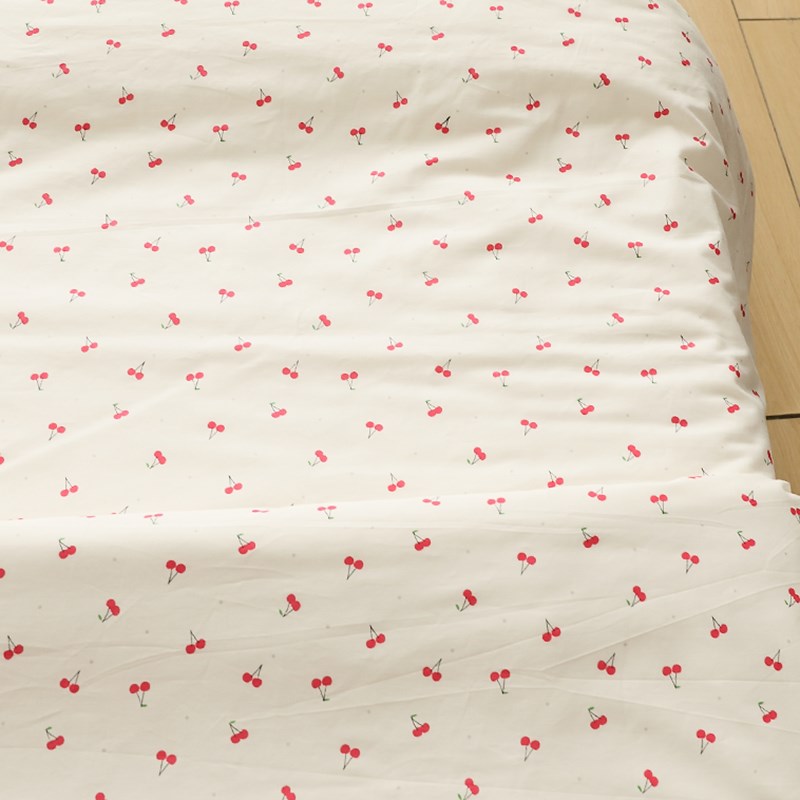 小樱桃纯棉可爱被套单件全棉被罩单人学生双人150x200x230可定制 - 图2