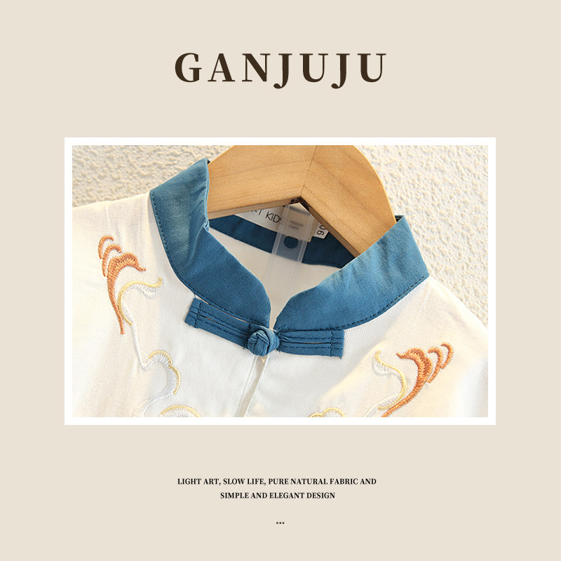 汉服男童夏季薄款中国风儿童演出服女童古风唐装幼儿园表演服套装,淘宝优惠券,粉丝福利购,淘宝优惠卷