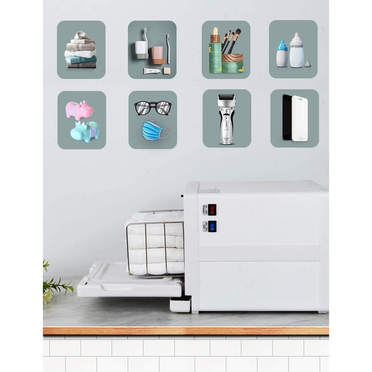 8L towel heater UV line disinfection cabinet hot towel steaming cabinet small hot compress steam disinfection cabinet