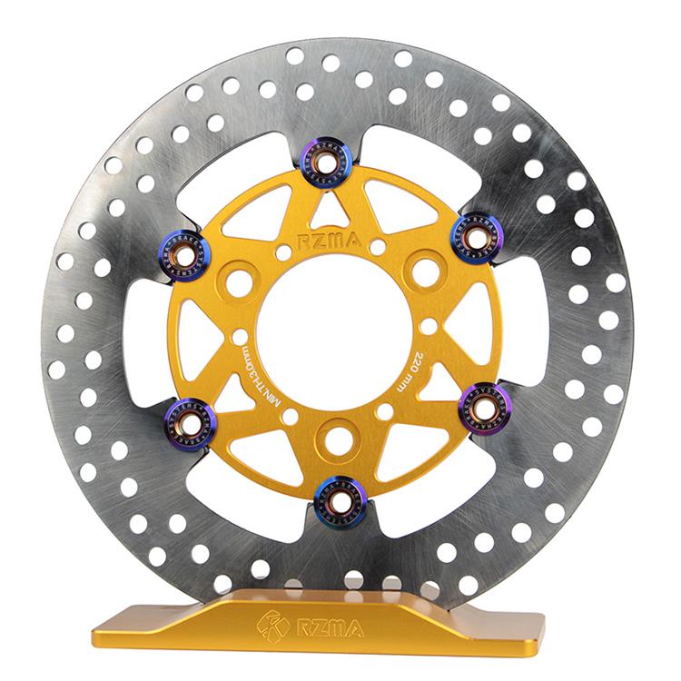 rzma瑞祖玛220刹车浮动盘制动碟刹盘小牛电动摩托车7.0孔距铝合金 - 图2