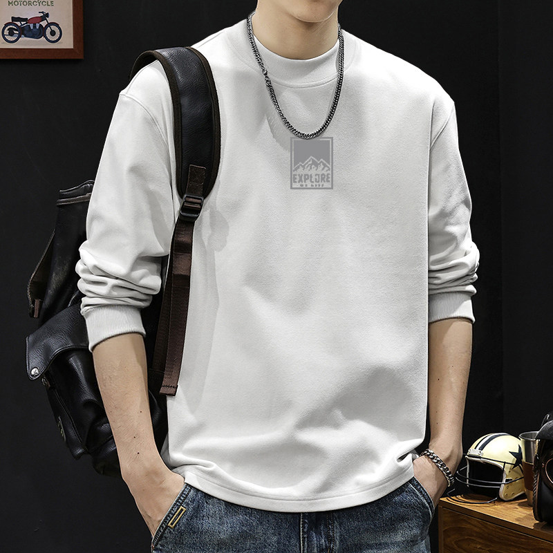 简木迹双面德绒打底衫男士长袖t恤圆领秋冬季新款保暖内搭上衣男,淘宝优惠券,粉丝福利购,淘宝优惠卷