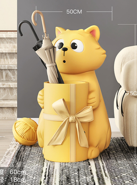 大型猫咪客厅落地摆件家居饰品玄关电视柜沙发旁收纳搬家乔迁礼物