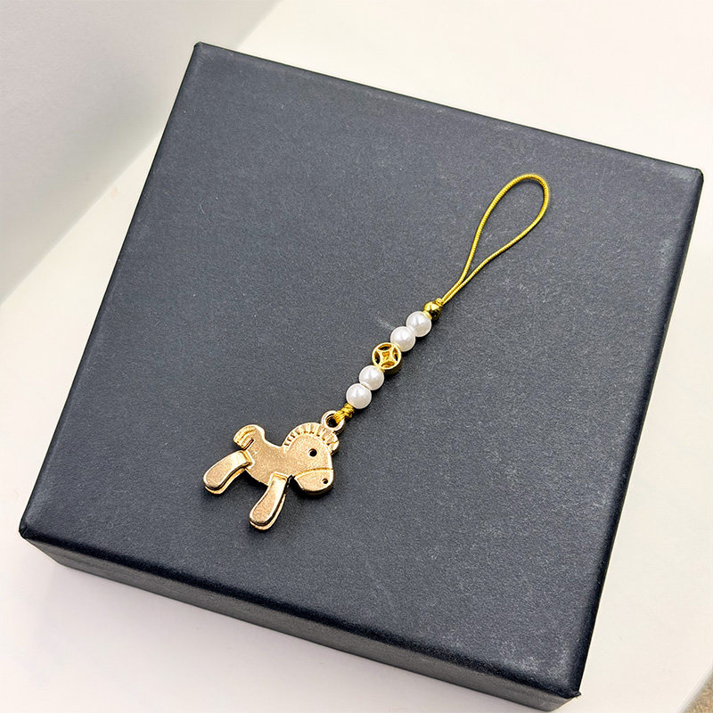 2026马年手机挂件金色马驹钱币串珠中国风手机链新年纳福好运挂绳,淘宝优惠券,粉丝福利购,淘宝优惠卷