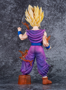 七龙珠动漫周边赛亚人MSP超二孙悟饭战损形态站姿模型摆件模型