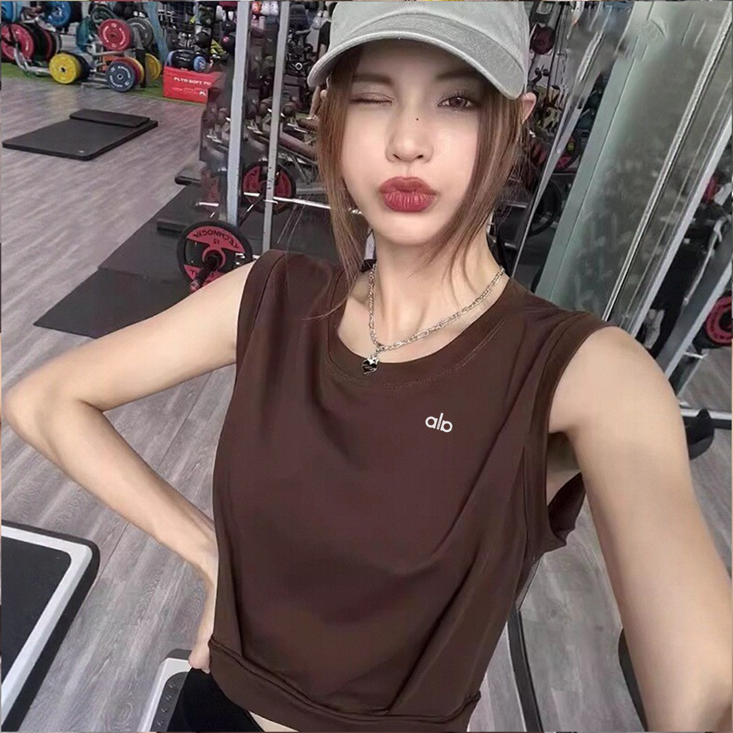 ALOACTIVE瑜伽服女运动速干无袖背心宽松透气短袖跑步训练健身衣,淘宝优惠券,粉丝福利购,淘宝优惠卷