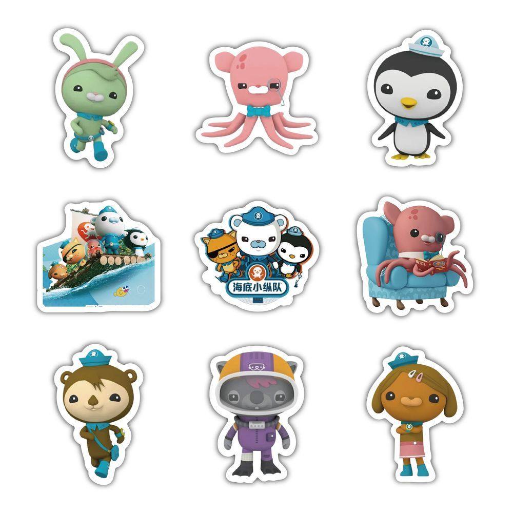 【儿童专属】海底小纵队贴纸巴克队长卡通贴画装饰水杯防水奖励品,淘宝优惠券,粉丝福利购,淘宝优惠卷
