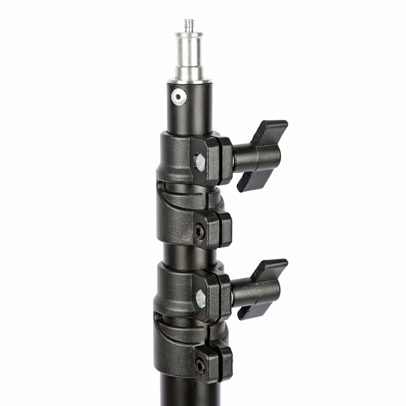 2.8米闪光灯灯架三脚架影楼背景架气垫灯架带气压缓冲灯架全金属 - 图1