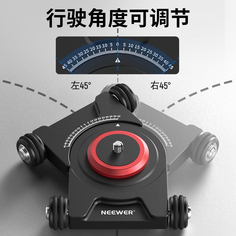 NEEWER/纽尔 SD001拍照小车带云台手机夹桌面地面专用单反相机微 - 图0
