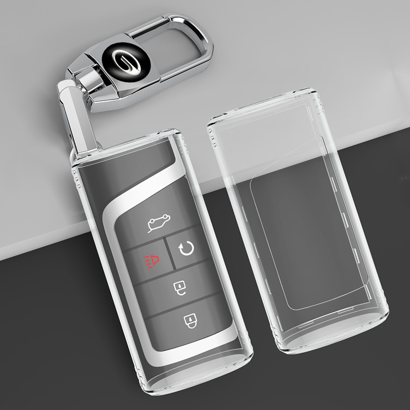 广汽传祺GS4钥匙套M6传奇GS5 GA8包GS8扣GA6GS7 M8 GS3 GA4透明壳 - 图0