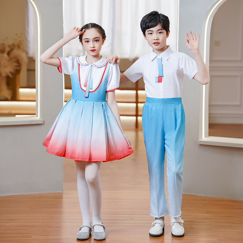儿童合唱服演出服小学生朗诵表演爱国男童演讲比赛女童合唱团班服,淘宝优惠券,粉丝福利购,淘宝优惠卷