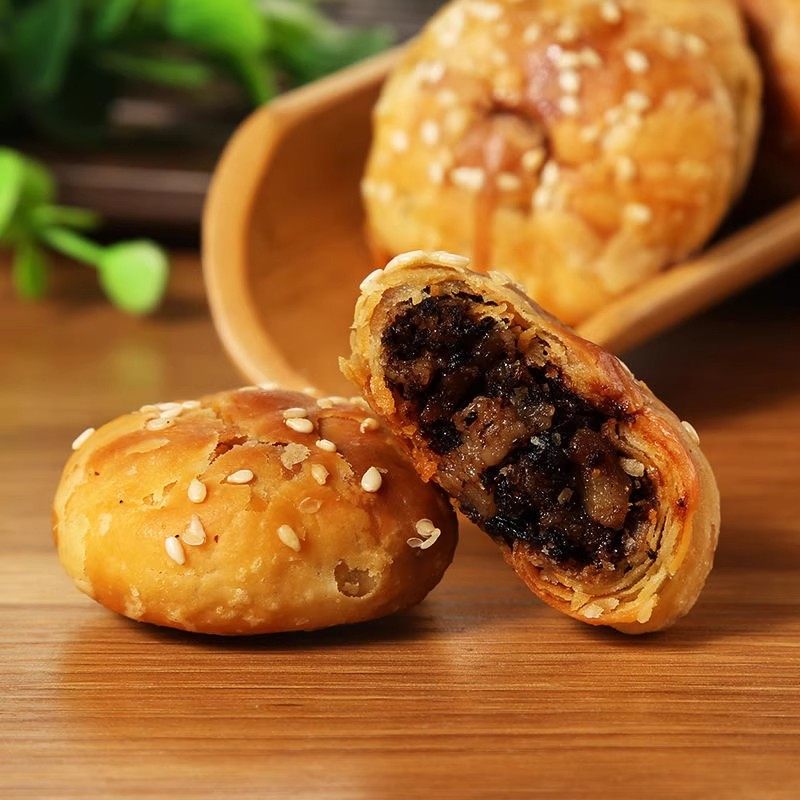 黄山烧饼正宗安徽特产梅干菜扣肉酥饼网红代餐饱腹解馋小零食糕点,淘宝优惠券,粉丝福利购,淘宝优惠卷