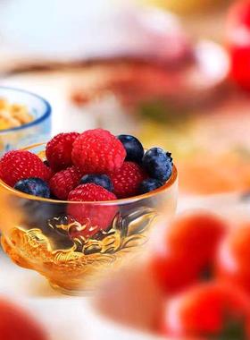 琉璃供碗金鱼供杯摆件居家客厅办公佛堂桌面摆放金玉满堂琉璃碗