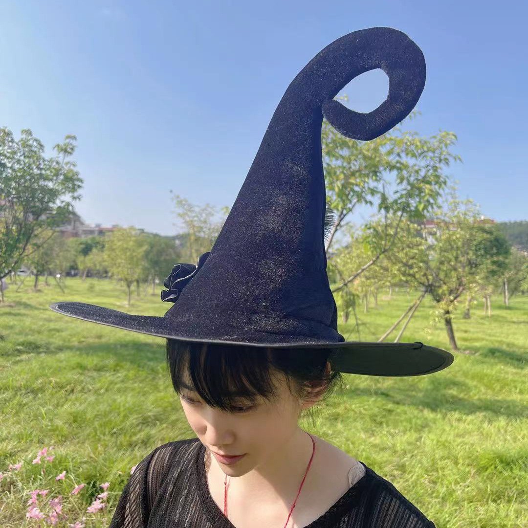 万圣节舞会女巫黑暗魔法师儿童表演道具成人动漫cosplay帽子派对 - 图2