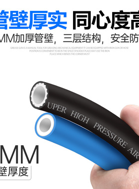 空压机气管高压防爆风炮管10mm喷漆气动软管防冻小气泵汽修车气带