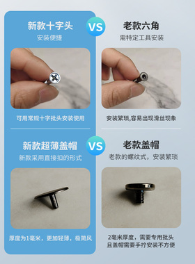 木一阿匠 高定螺丝带装饰盖自攻 机丝螺丝柜体抽屉拉手螺丝
