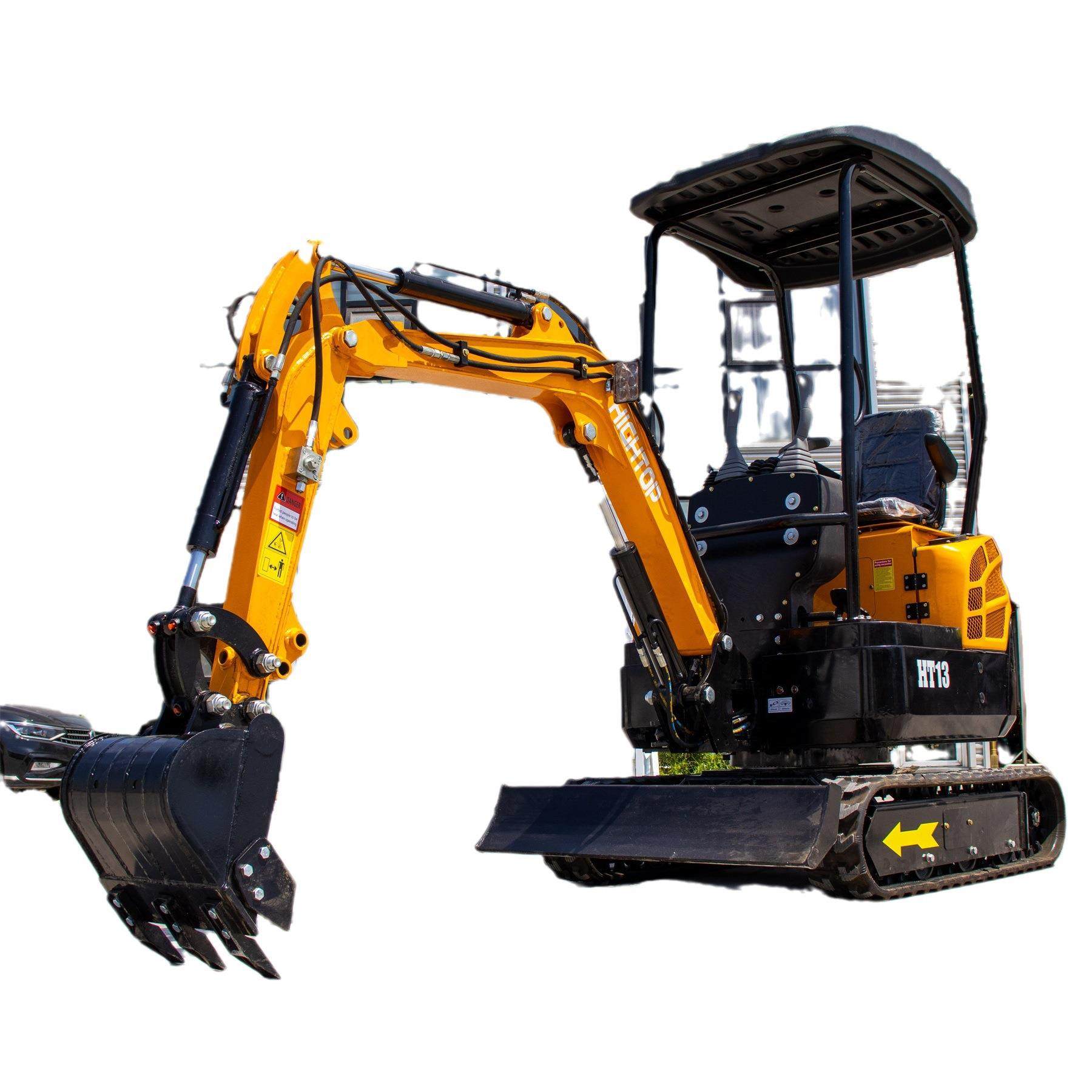Hightop工厂HT1新款微型挖机 出口美国EPA排放家用迷你Excavator,淘宝优惠券,粉丝福利购,淘宝优惠卷