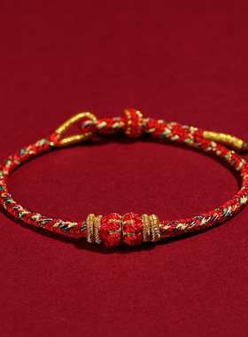 龙蛇年红绳手链女龙绳男本命年编织小红绳属龙十二生肖手绳编织