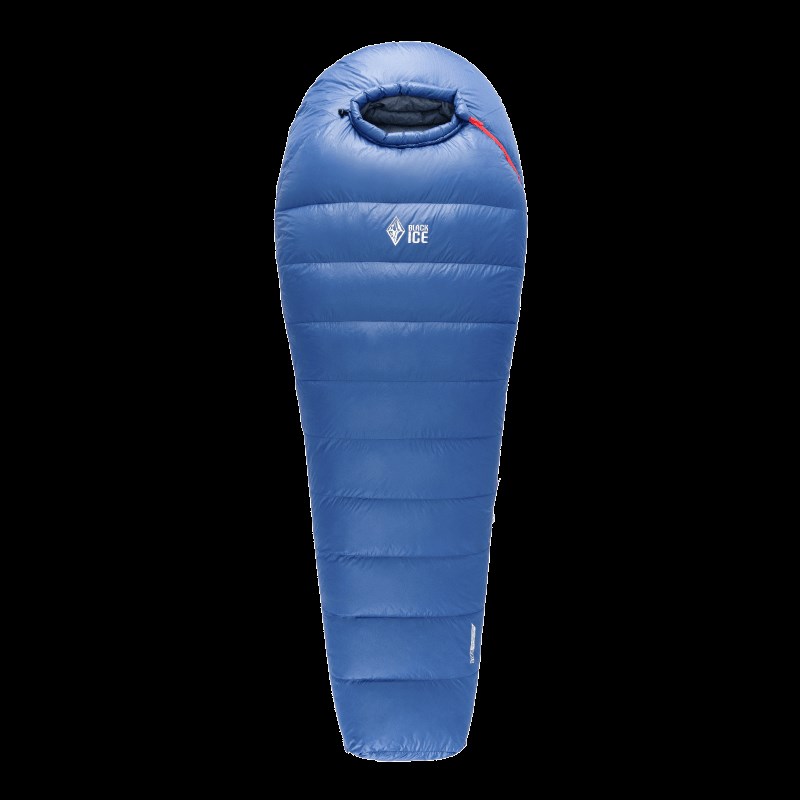 24款黑冰鸭绒睡袋B400/B700/B1000户外木乃伊防寒保暖羽绒可拼接 - 图3