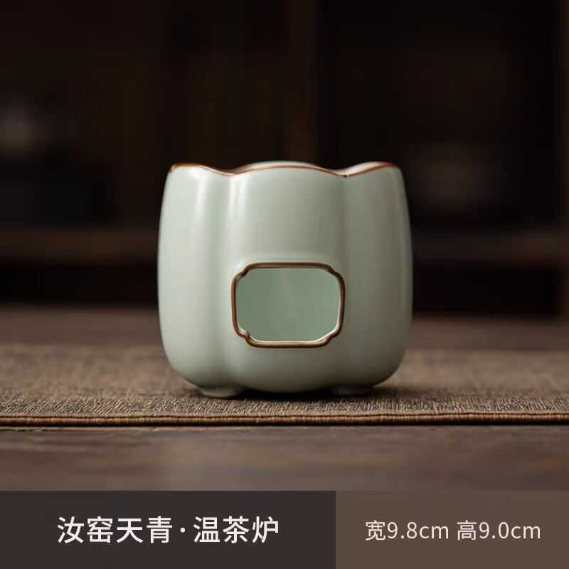 德化荏仟堂陶瓷茶具苏打釉煮茶炉藤编家用复古中式碳炉养生煮茶壶