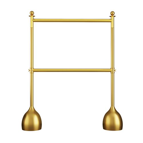 双层晾衣架落地卧室挂衣杆折叠凉晒两三多层服装宿舍衣帽上下架子 - 图1