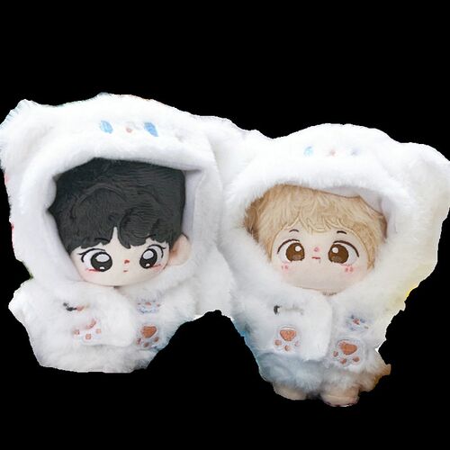 现货新款10cm20cm40cm娃衣一番赏坐姿公仔棉花娃娃玩偶毛绒冬装 - 图3