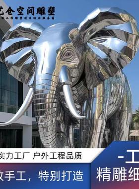 不锈钢雕塑厂家动物雕塑镂空鹿镜面锻造景观广场廊架摆件雕塑