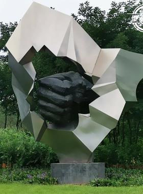 厂家定制大型不锈钢雕塑镜面抛光羽毛校园园林玻璃钢雕塑铸铜雕塑