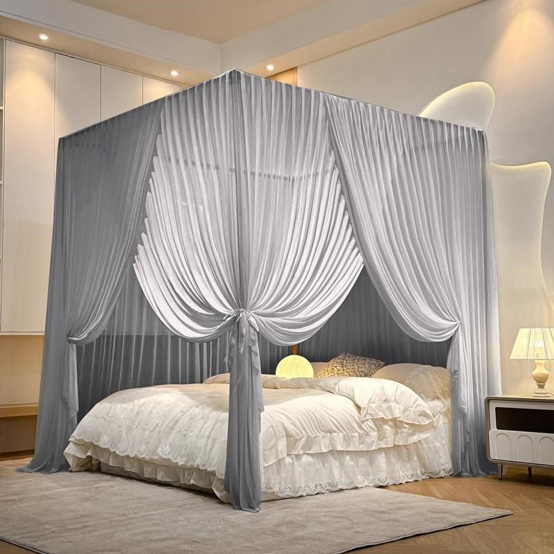 寝室定制a酒店婚庆别墅民宿实木床支架蚊帐子床幔1.5米1.8m防尘顶,淘宝优惠券,粉丝福利购,淘宝优惠卷