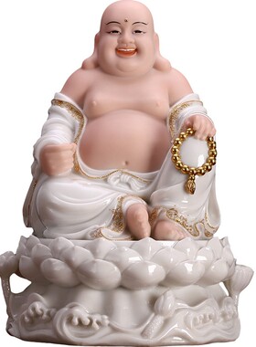 娑婆三圣神像白衣观音佛像全堂佛摆件释迦摩尼佛汉白玉地藏王菩萨