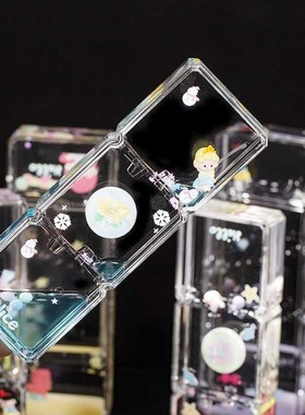 儿童防摔卡通油滴透明液体沙漏学生解压油漏计时器装饰摆件