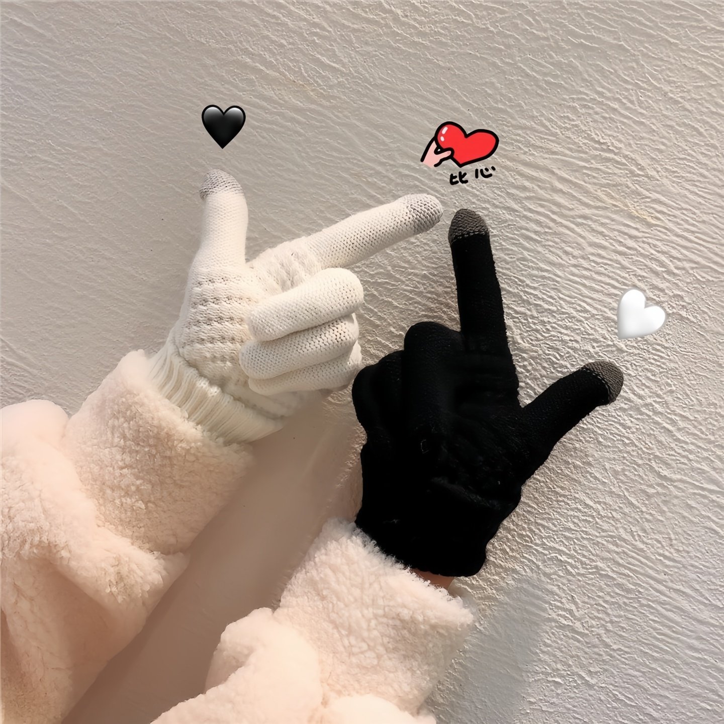 冬季手套保暖防寒手套女士加厚可爱学生写字玩手机加厚触屏手套,淘宝优惠券,粉丝福利购,淘宝优惠卷