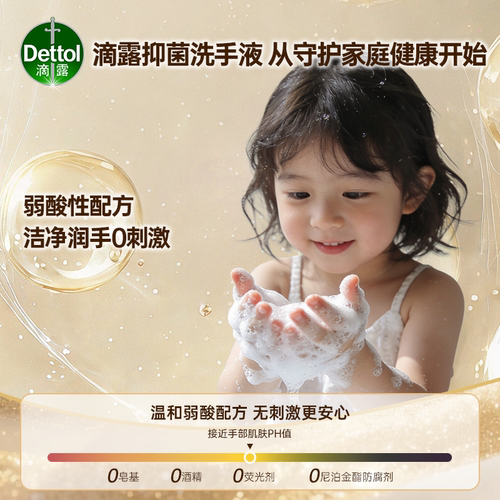 滴露洗手液补充装家用套组儿童按压瓶泡沫杀菌消毒官方旗舰店正品 - 图0