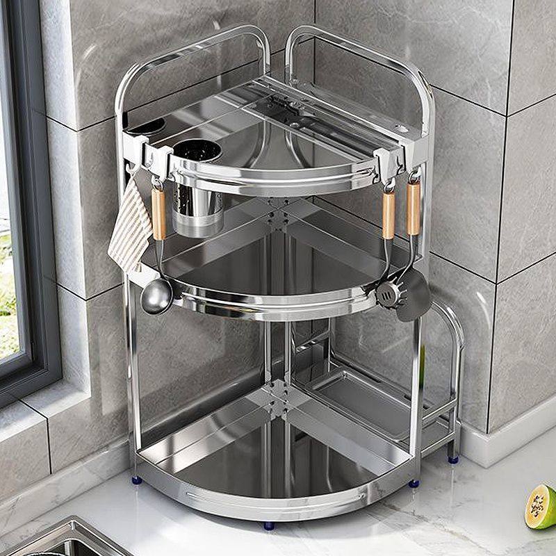 新款304不锈钢厨房置物架转角架三角架调料架调味收纳架台面刀架,淘宝优惠券,粉丝福利购,淘宝优惠卷