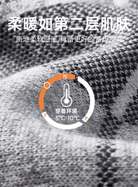 男士羊毛格纹加厚保暖围巾礼盒