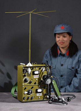 复古铁艺怀旧老式电台发报机电报机模型橱窗摆件摄影道具店铺装饰